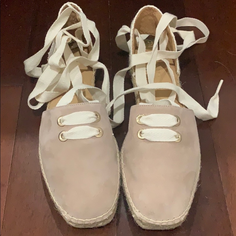 Nude espadrilles size 9